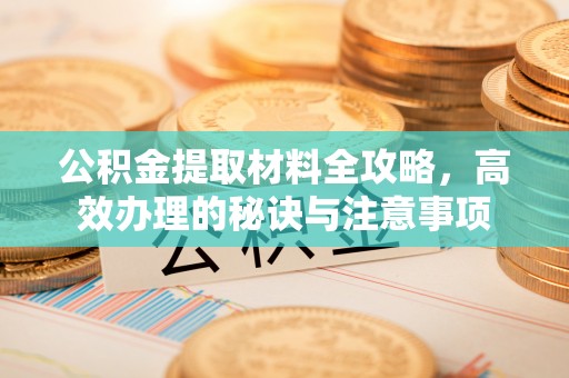 文安公积金提取材料全攻略，高效办理的秘诀与注意事项