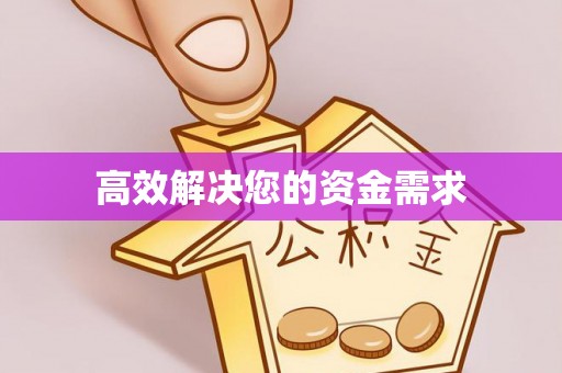 文安高效解决您的资金需求