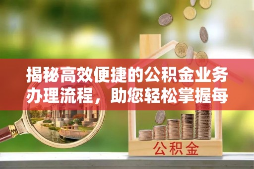 文安揭秘高效便捷的公积金业务办理流程，助您轻松掌握每一步