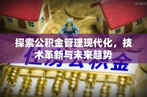 文安探索公积金管理现代化，技术革新与未来趋势