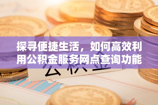 文安探寻便捷生活，如何高效利用公积金服务网点查询功能