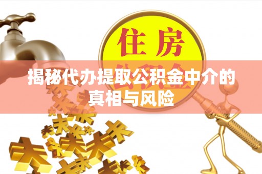 文安揭秘代办提取公积金中介的真相与风险