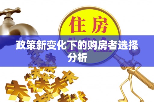 文安政策新变化下的购房者选择分析