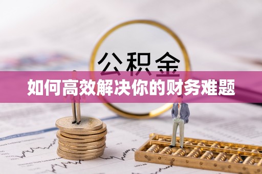 文安如何高效解决你的财务难题