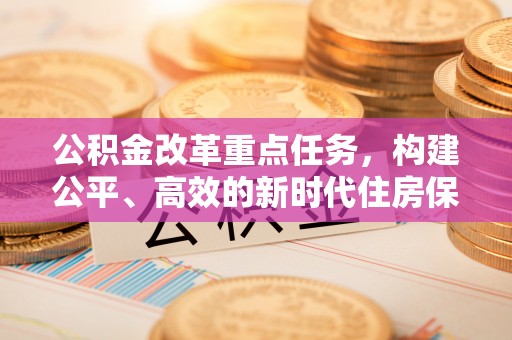 文安公积金改革重点任务，构建公平、高效的新时代住房保障体系
