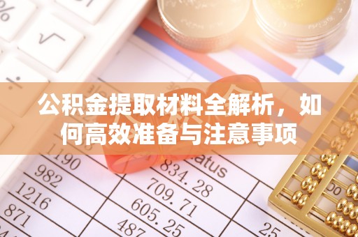 文安公积金提取材料全解析，如何高效准备与注意事项