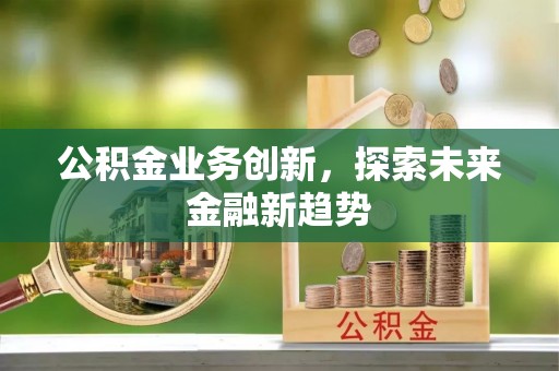 文安公积金业务创新，探索未来金融新趋势