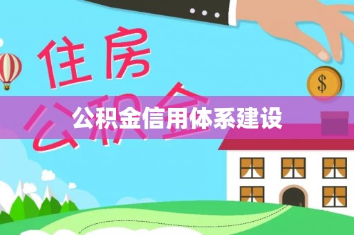 文安公积金信用体系建设