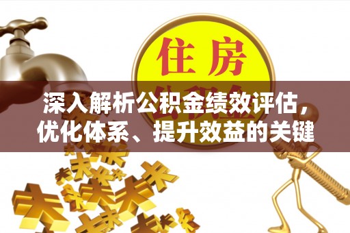 文安深入解析公积金绩效评估，优化体系、提升效益的关键路径