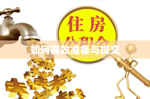 文安如何高效准备与提交