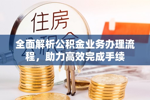 文安全面解析公积金业务办理流程，助力高效完成手续