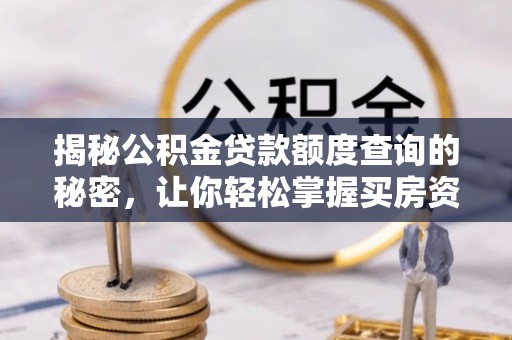 文安揭秘公积金贷款额度查询的秘密，让你轻松掌握买房资金规划