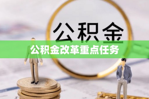 文安公积金改革重点任务