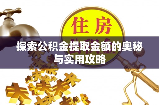 文安探索公积金提取金额的奥秘与实用攻略
