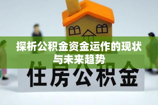 文安探析公积金资金运作的现状与未来趋势