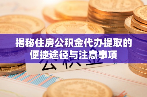 文安揭秘住房公积金代办提取的便捷途径与注意事项