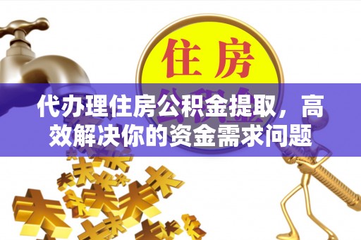 文安代办理住房公积金提取，高效解决你的资金需求问题