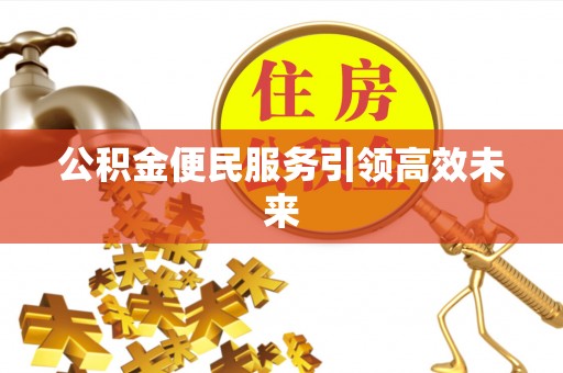 文安公积金便民服务引领高效未来