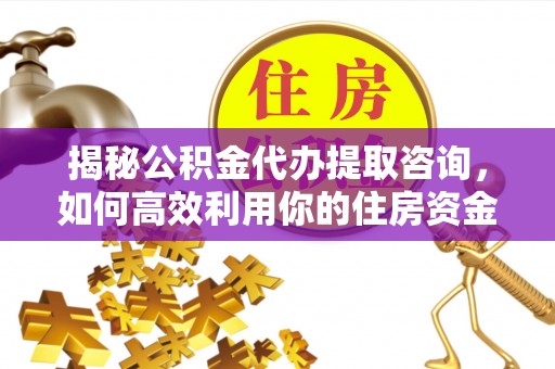 文安揭秘公积金代办提取咨询，如何高效利用你的住房资金