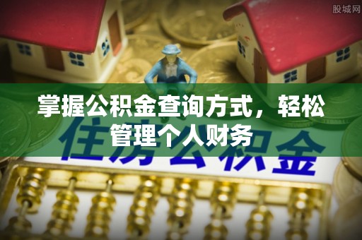 文安掌握公积金查询方式，轻松管理个人财务