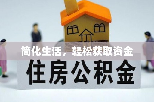 文安简化生活，轻松获取资金