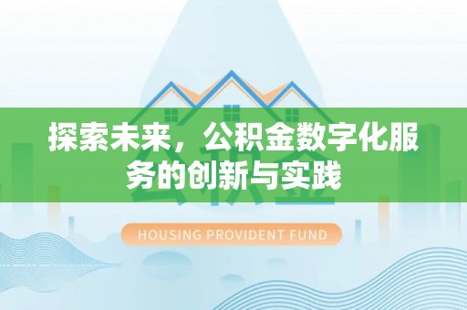 文安探索未来，公积金数字化服务的创新与实践