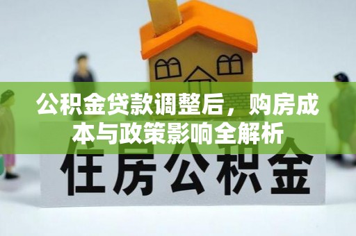 文安公积金贷款调整后，购房成本与政策影响全解析