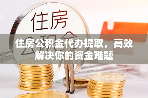 文安住房公积金代办提取，高效解决你的资金难题