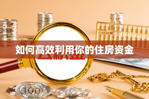 文安如何高效利用你的住房资金
