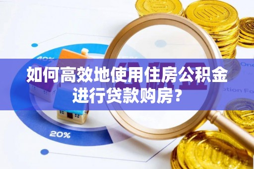 文安如何高效地使用住房公积金进行贷款购房？
